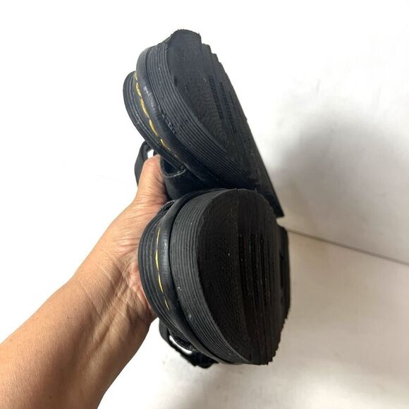 Dr. Martens Womens Voss GLTR Black Chunky Open Toe Buckle Sandals Size 9 Leather - Picture 7 of 12